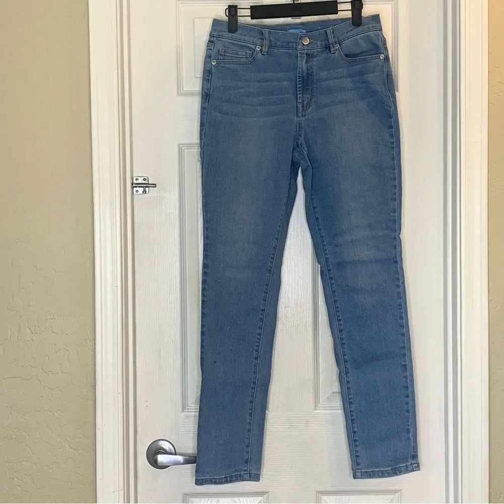 J McLaughlin Skinny Jeans Size 4 Light Blue Wash